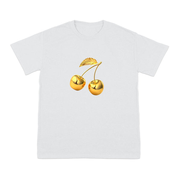 'ENJOY YOUTH’ GOLD CHERRIES T-SHIRT