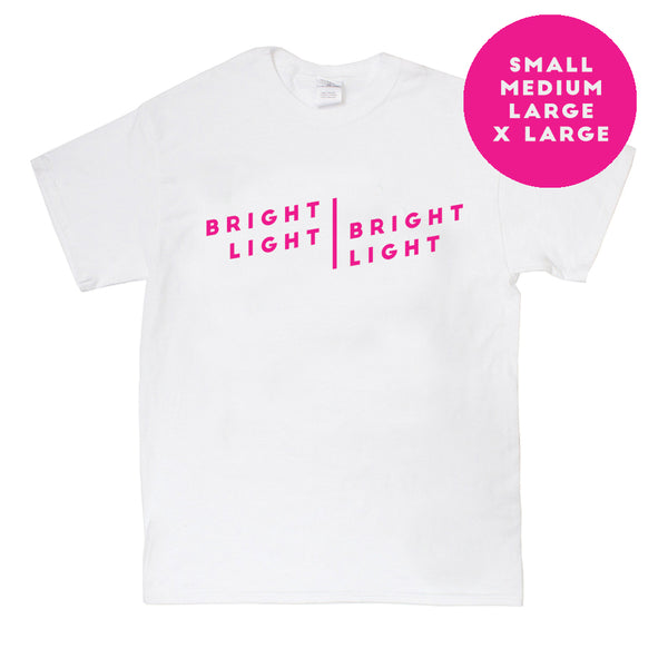 PINK BLBL LOGO WHITE T-SHIRT